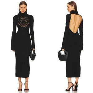 Michael Costello Black Sweater Dress